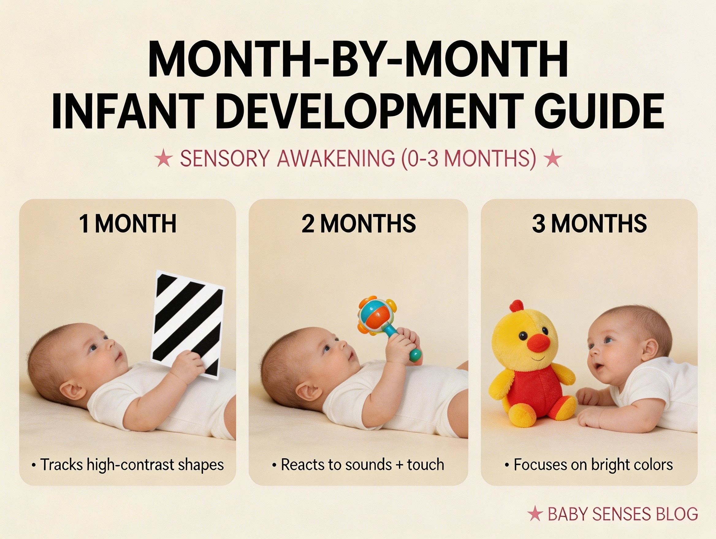Month by month infant development sensory awakening 0 3 months.webp