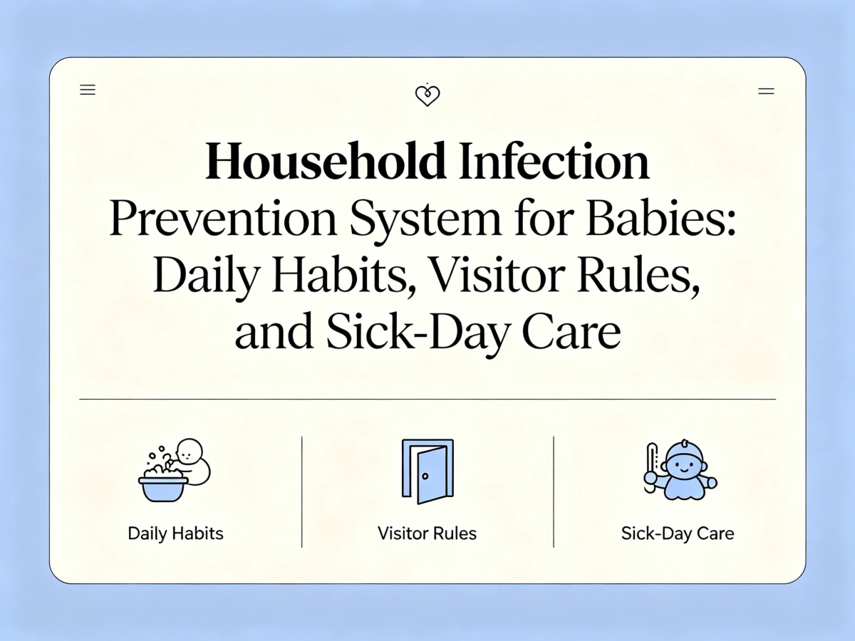 Household Infection Prevention System for Babies: Daily Habits, Visitor Rules, and Sick-Day Care
