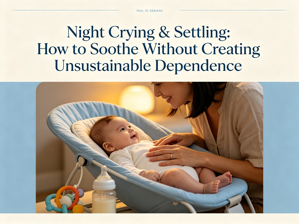 Night Crying & Settling: How to Soothe Without Creating Unsustainable Dependence